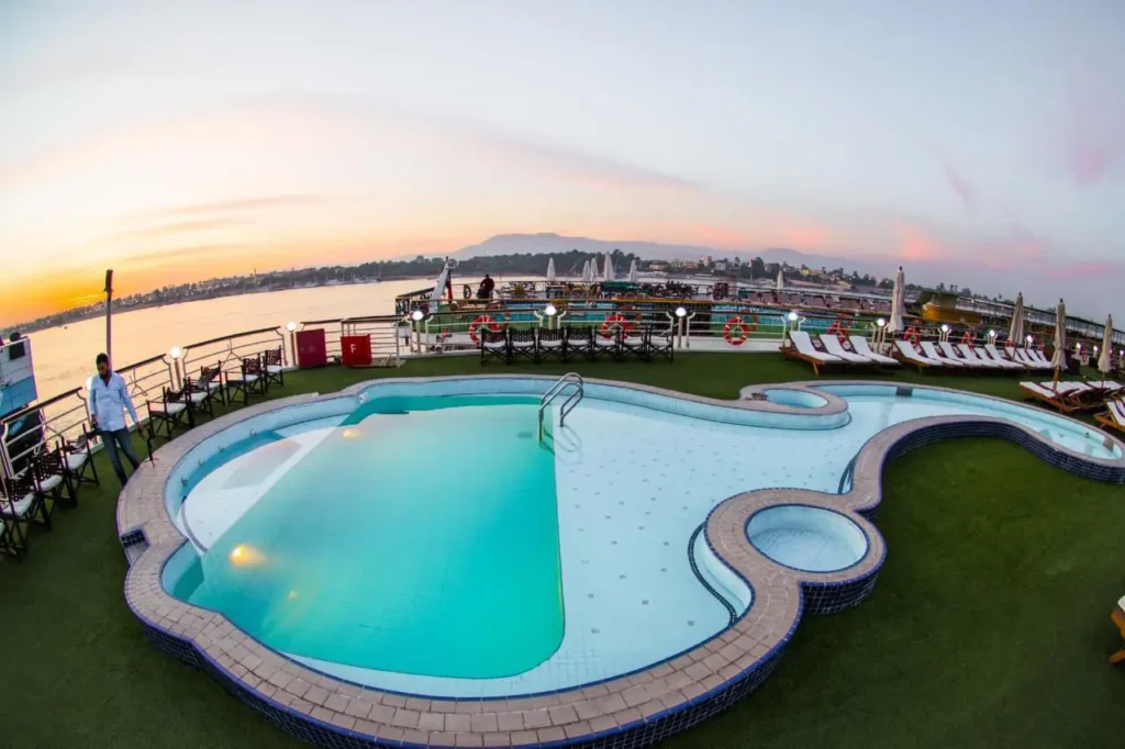 Nile Cruise Swimming Pool on deck